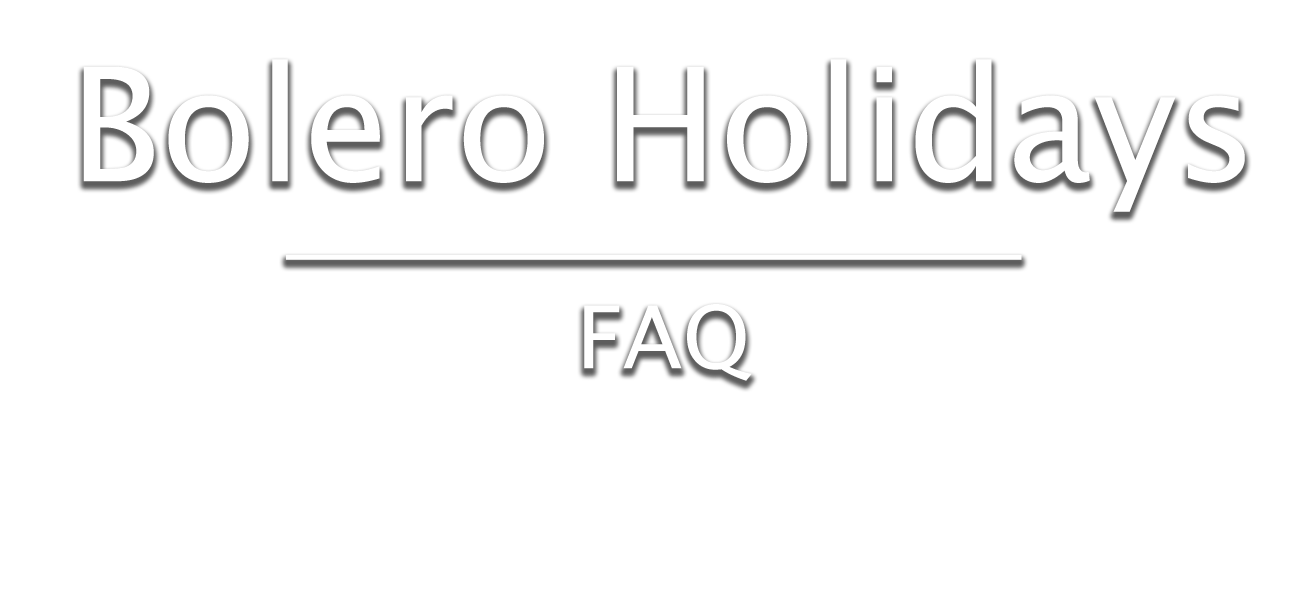 faq - bolero holidays and union lido